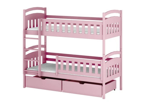 IGNAŚ 80x180 pink bunk bed Lano Furniture