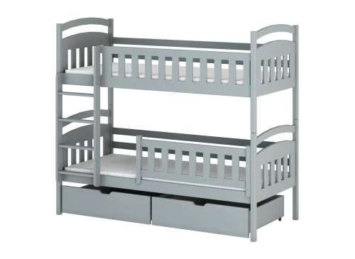 IGNAŚ 90x200 grey bunk bed Lano Furniture