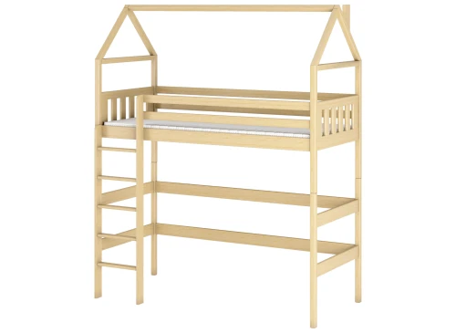 GLORIA 80x160 pine loft bed Lano Furniture
