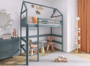 GLORIA 90x200 grey loft bed Lano Furniture