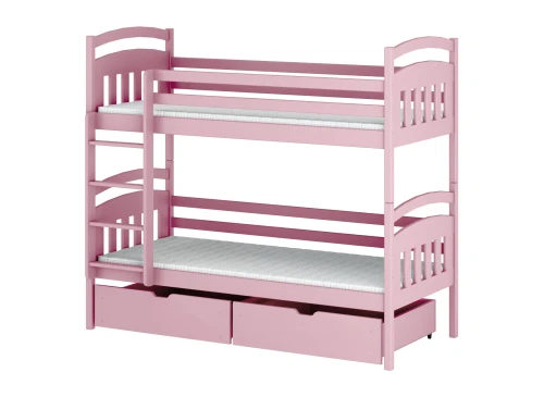GABI 90x190 pink bunk bed Lano Furniture