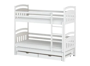 ALAN 90x200 white bunk bed Lano Furniture