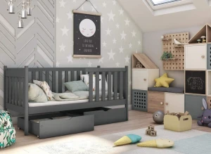 ALICJA 90x190 graphite children's bed Lano Furniture