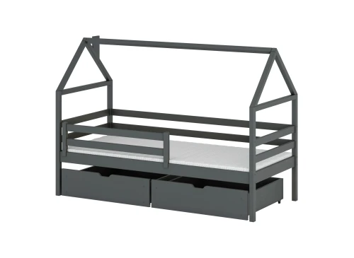 ARON 80x180 graphite children's bed Lano Furniture