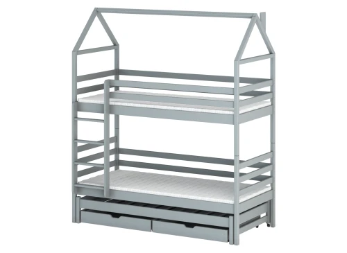 DALIA 80x160 grey house bunk bed Lano Furniture