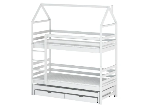 DALIA 80x200 white house bunk bed Lano Furniture
