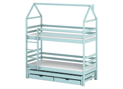 DALIA 90x200 blue house bunk bed Lano Furniture
