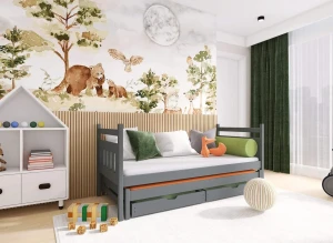 DANIEL 80x170 graphite bunk bed Lano Furniture