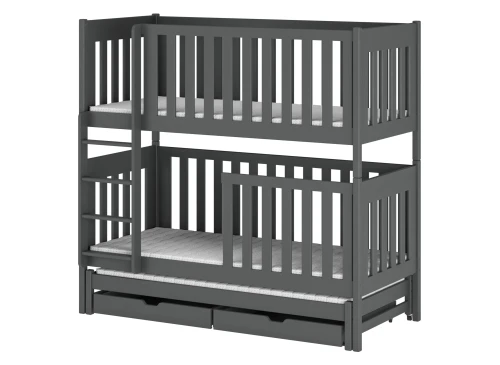 EMILKA 80x180 graphite bunk bed Lano Furniture