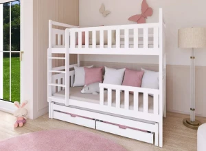 KLARA 80x160 white bunk bed Lano Furniture