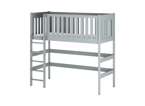 LAURA 80x180 grey single loft bed Lano Furniture