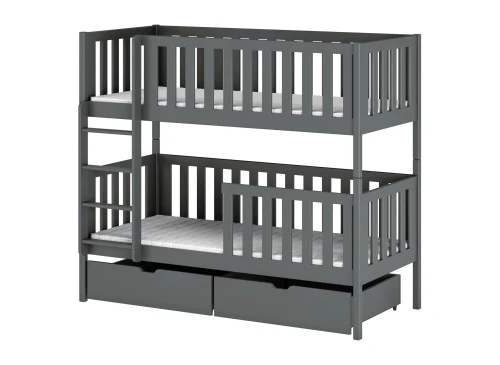 MICHALINA 80x160 graphite bunk bed Lano Furniture