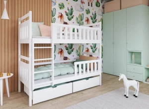 MONIKA 90x190 white bunk bed Lano Furniture