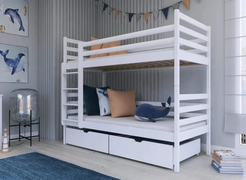 NEMO 80x180 white bunk bed Lano Furniture