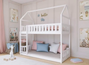 POLA 90x190 white bunk bed Lano Furniture