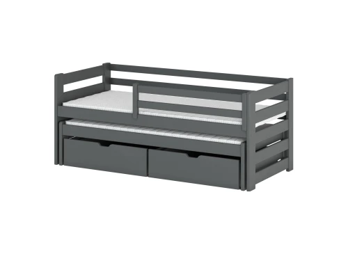 SENSO 80x180 grey double trundle bed Lano Furniture