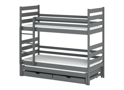 TOMI 80x160 graphite bunk bed Lano Furniture