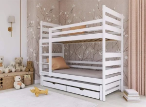 TOMI 90x190 white bunk bed Lano Furniture