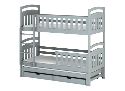 VIKI 90x200 grey bunk bed Lano Furniture
