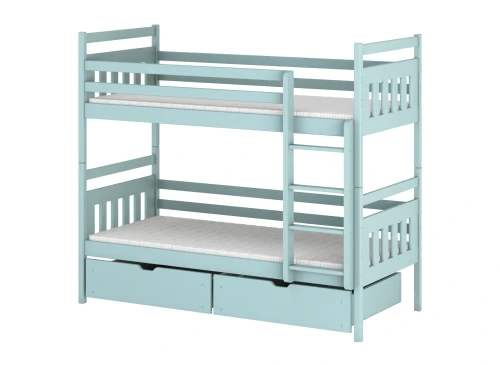 ADAŚ 80x200 blue bunk bed Lano Furniture