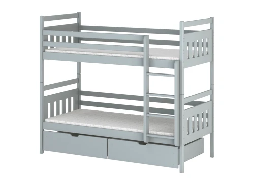 ADAŚ 90x200 grey bunk bed Lano Furniture
