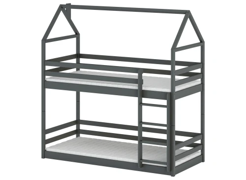AXEL 80x190 graphite house bunk bed Lano Furniture