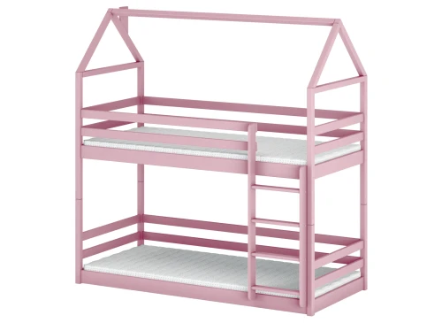 AXEL 80x200 pink house bunk bed Lano Furniture
