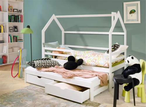 DANEK 80x170 white children's house bed Lano Furniture