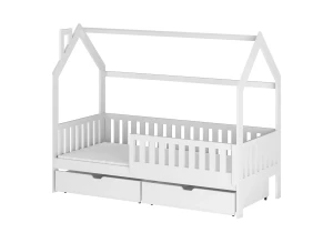 NATAN 80x160 white children’s bed house frame Lano Furniture
