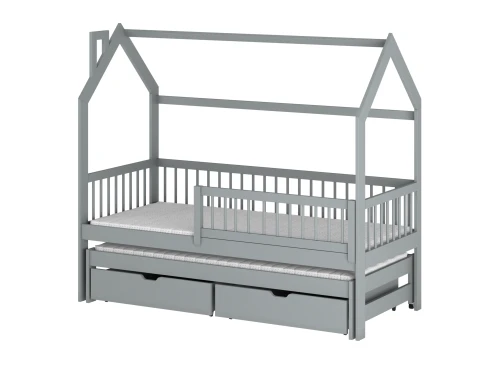 PAPI 80x170 grey children's house bed Lano Furniture