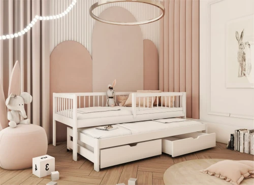 SOFTI 70x160 white children's bed Lano Furniture