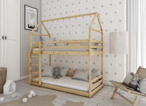 AXEL 80x180 pine house bunk bed Lano Furniture