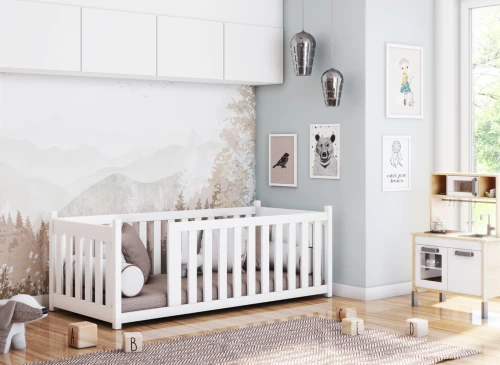 CONCEPT 90x180 white children's cot bed Lano Furniture