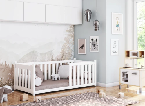 CONCEPT 80x200 grey montessori floor cot bed Lano Furniture