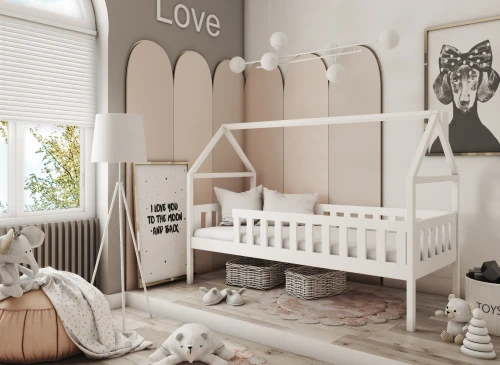 DOMI 80x180 white children’s bed Lano Furniture