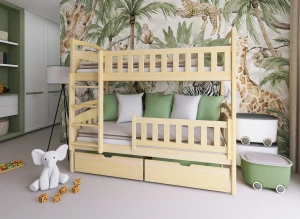 IGNAŚ 80x180 pine bunk bed Lano Furniture