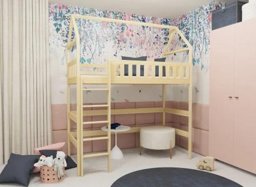 OTYLIA 80x180 pine loft bed Lano Furniture