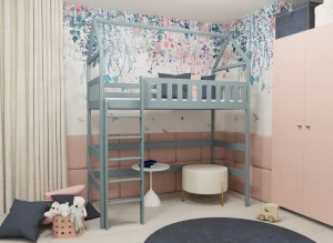 OTYLIA 90x200 grey loft bed Lano Furniture
