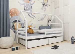 ARON 90x180 white children's bed Lano Furniture