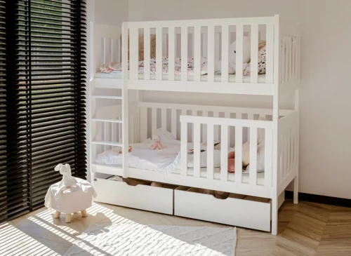 DAWID 90x190 white bunk bed Lano Furniture