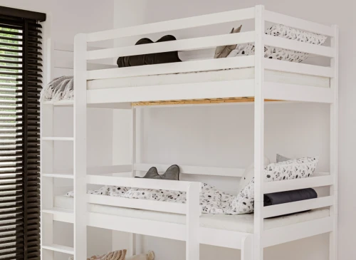 TED 80x200 white bunk bed Lano Furniture