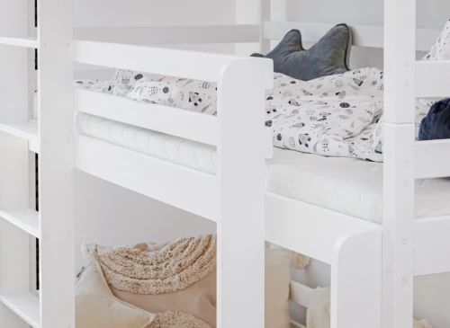 TED 80x200 white bunk bed Lano Furniture