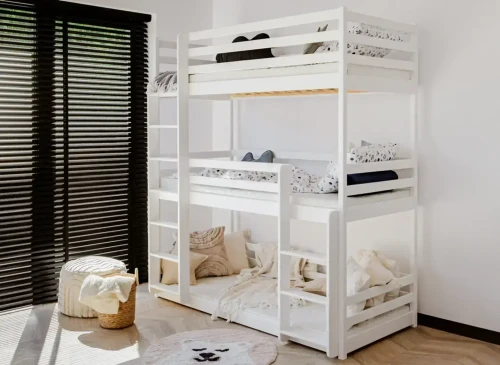TED 80x200 white bunk bed Lano Furniture