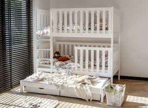 EMILKA 90x190 white bunk bed Lano Furniture