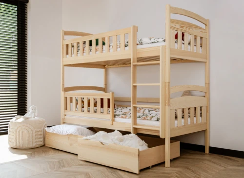 IGNAŚ 90x190 pine bunk bed Lano Furniture