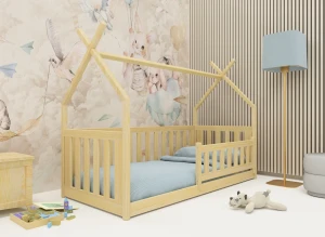 BOGUŚ 90x180 pine children's tipi cot bed Lano Furniture