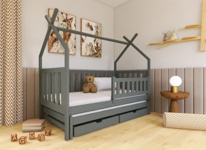TYTUS 80x190 graphite tipi bunk bed Lano Furniture