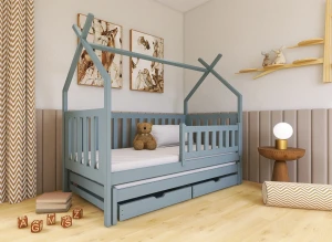 TYTUS 90x200 grey tipi bunk bed Lano Furniture