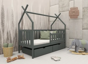 SIMBA 80x160 graphite children's tipi bed Lano Furniture