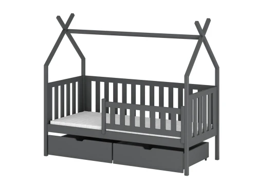SIMBA 90x180 graphite children's tipi bed Lano Furniture